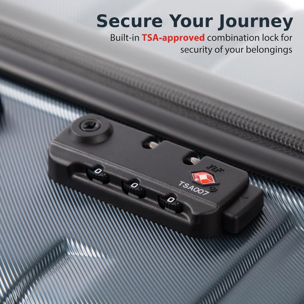 Hard Shell Luggage Sets (Grey): image 7